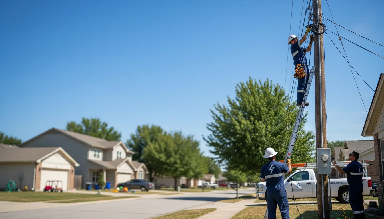 Residential electrician providing installation services in Cedar Hill, TN